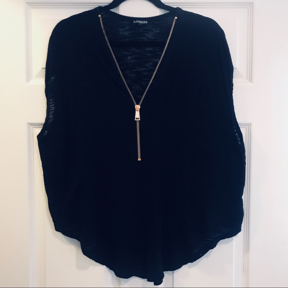 Express Xip-up Sleeveless Tunic